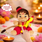 Mantra Chanting Baby Hanuman (Medium-28 cm)