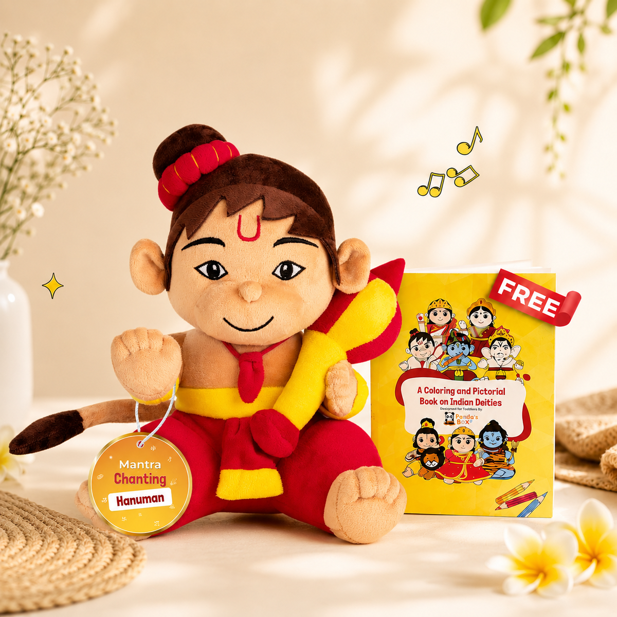 Mantra Chanting Baby Hanuman (Medium-28 cm)