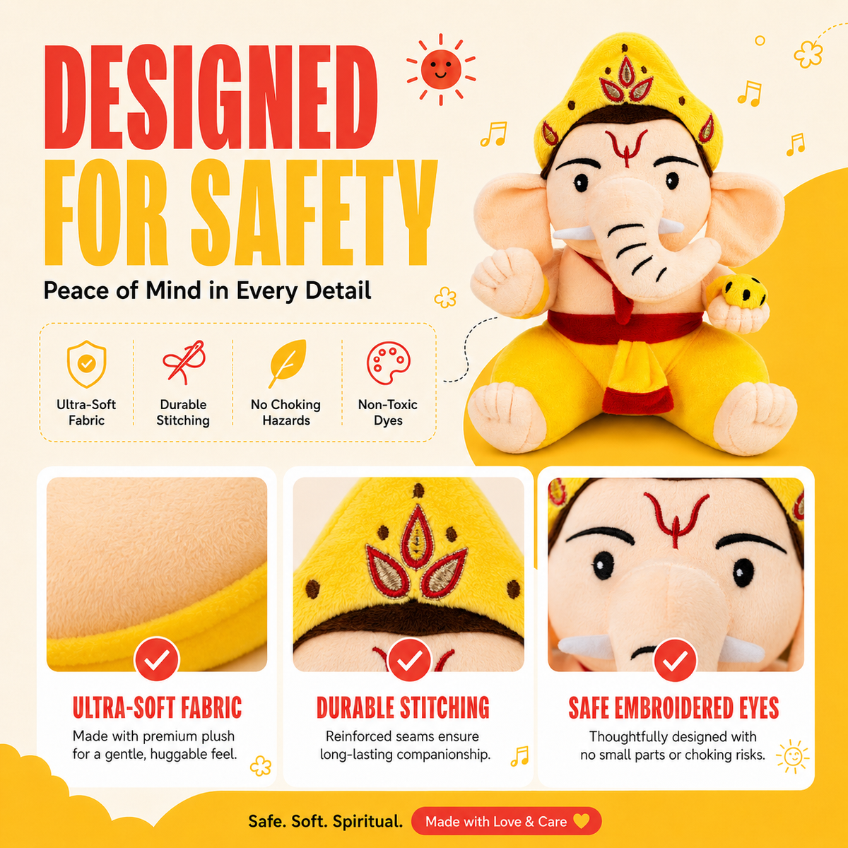 Mantra Chanting Baby Ganesha (Medium-28 cm)