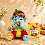 Mantra Chanting Baby Krishna (Medium -28 cm)