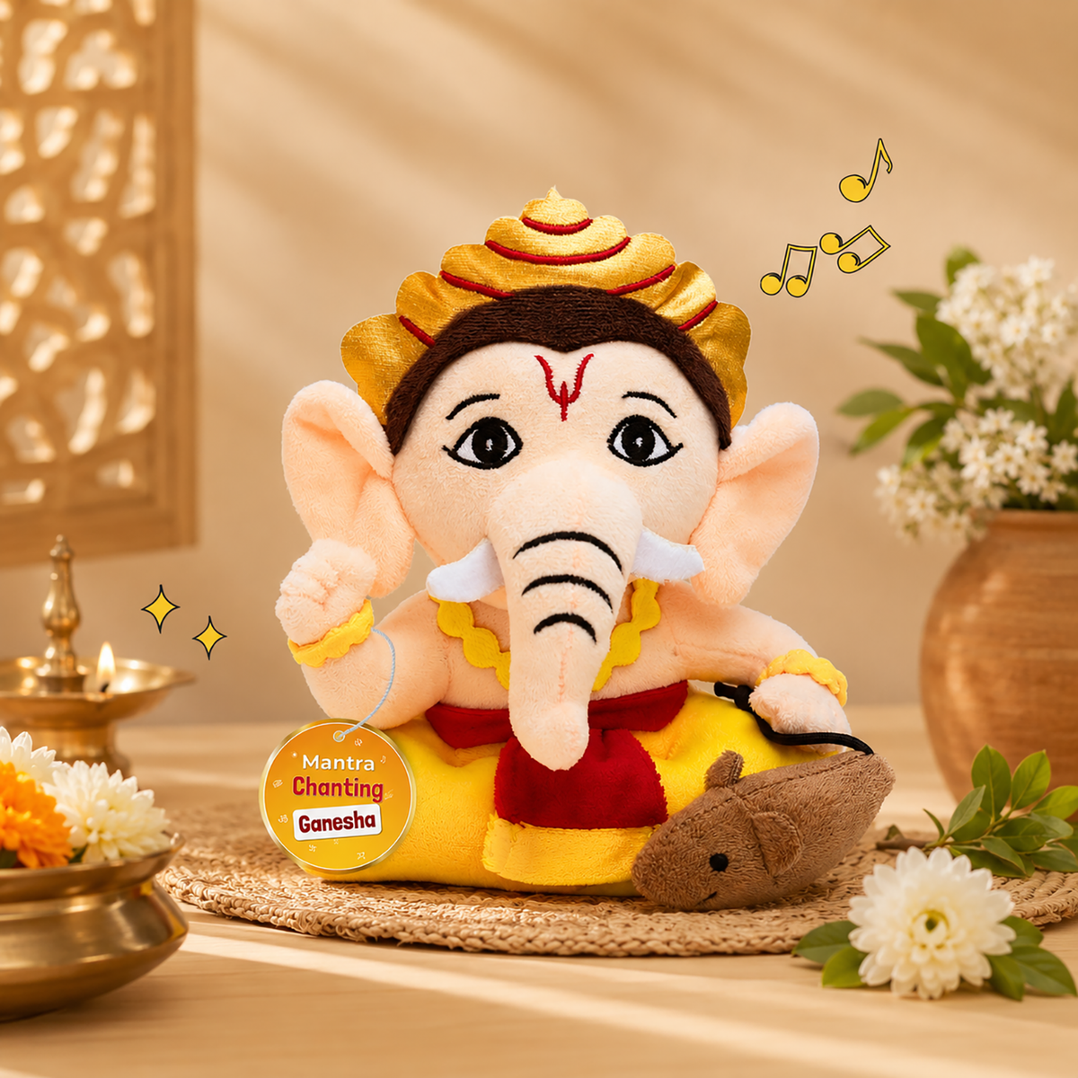 Mantra Chanting Baby Ganesha (Small-22 cm)
