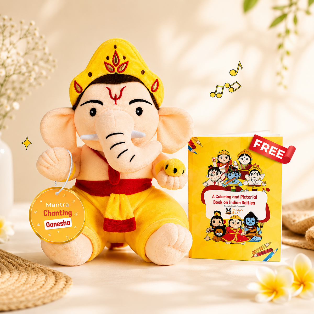 Mantra Chanting Baby Ganesha (Medium-28 cm)