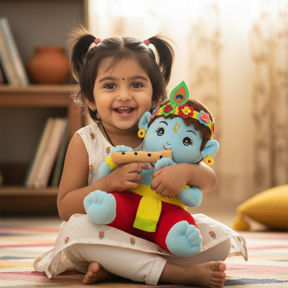 Mantra Chanting Baby Krishna (Medium -28 cm)